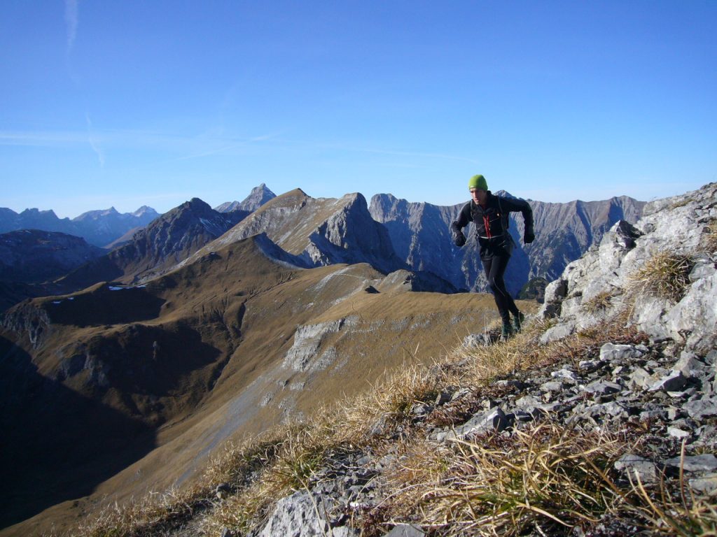 Markus Burger bei Durchquerung des Karwendels